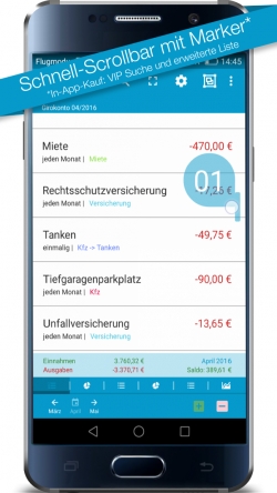 Haushaltsbuch-App-Fastscrollbar