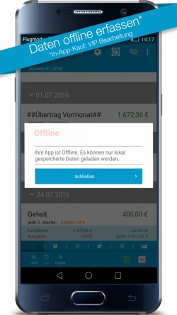Haushaltsbuch-App-Offline-Modus